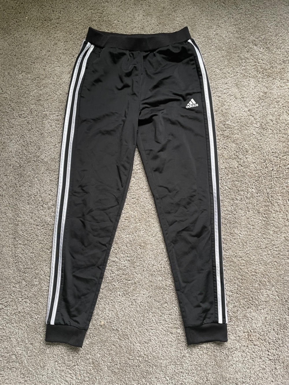 Youth/Kids Adidas Black Joggers size 14